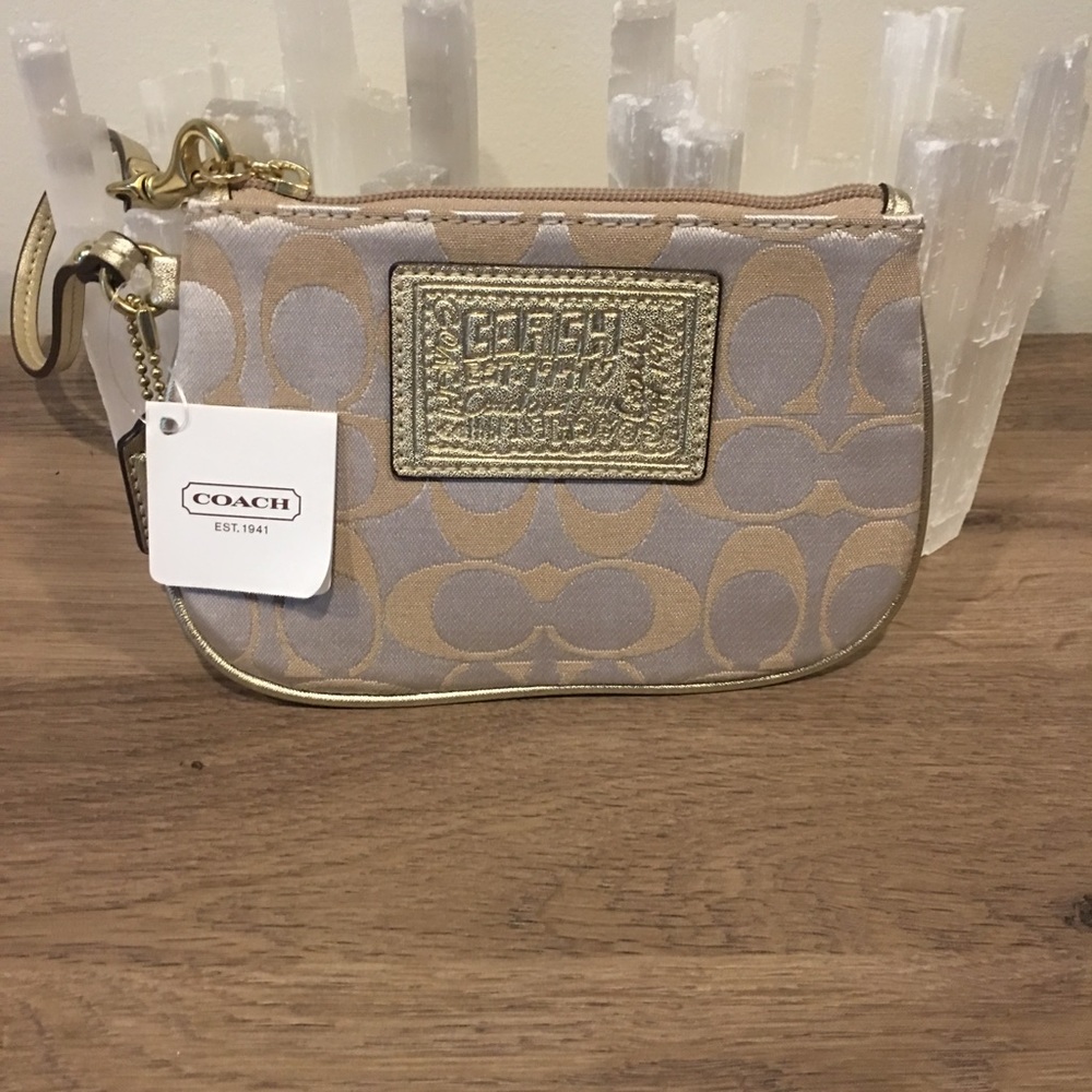 Coach Wristlet - Gold